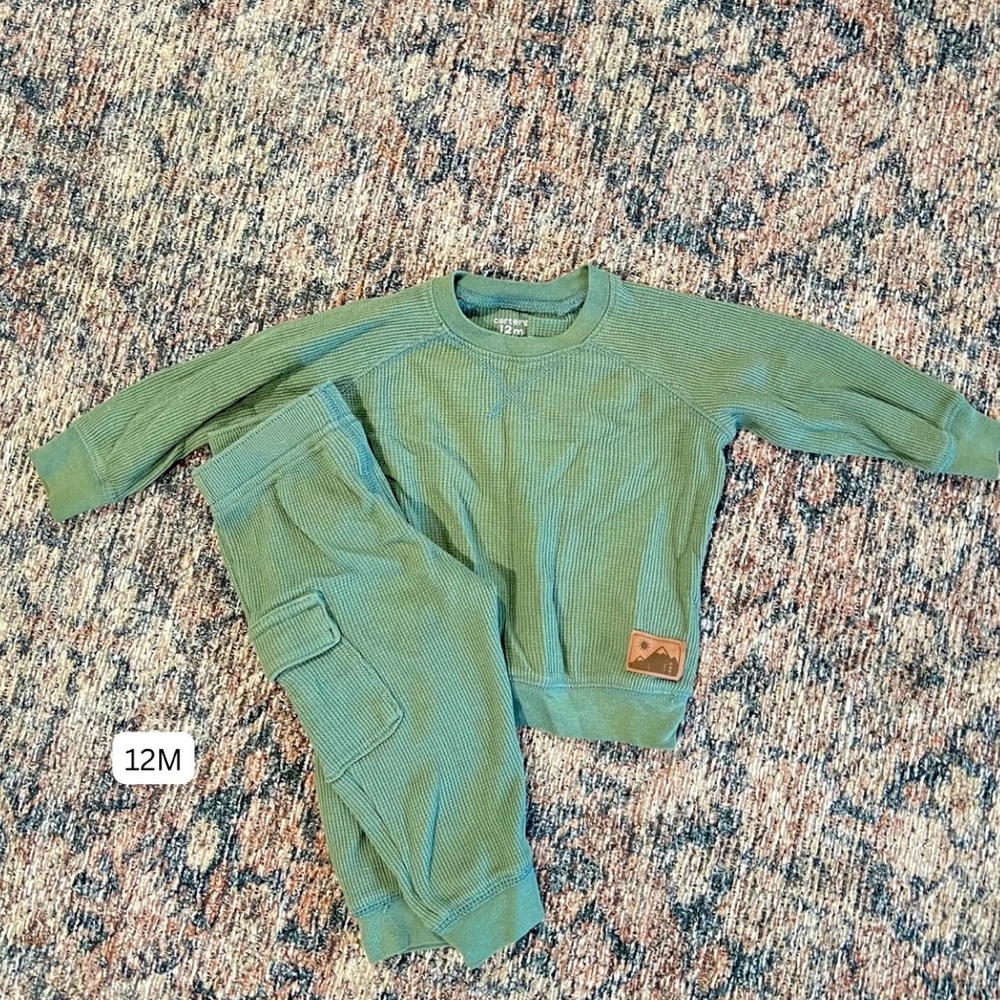 Waffle Knit Cargo Set